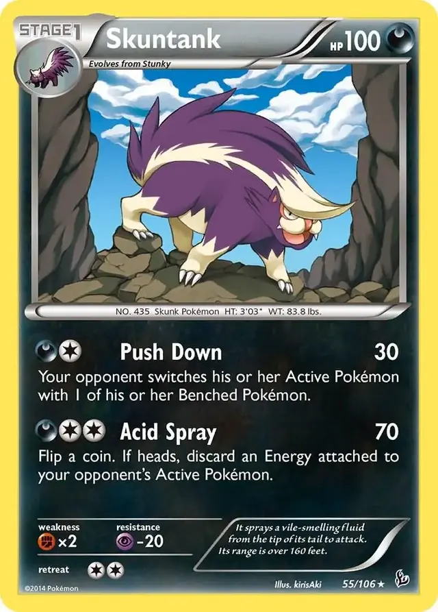 Skuntank - Pokemon Flashfire #55