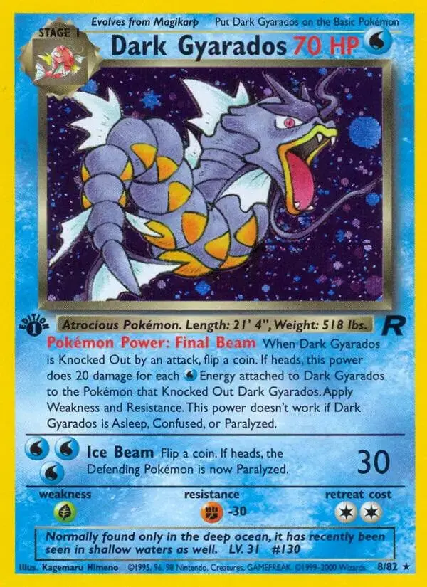 Dark Gyarados [1st Edition] - Pokemon Team Rocket #8