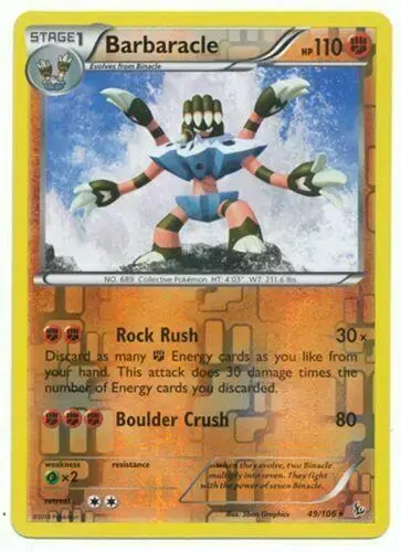 Barbaracle [Reverse Holo] - Pokemon Flashfire #49