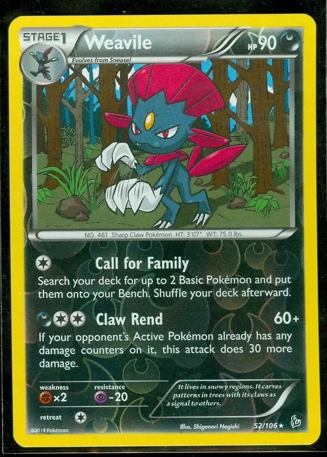 Weavile [Reverse Holo] - Pokemon Flashfire #52