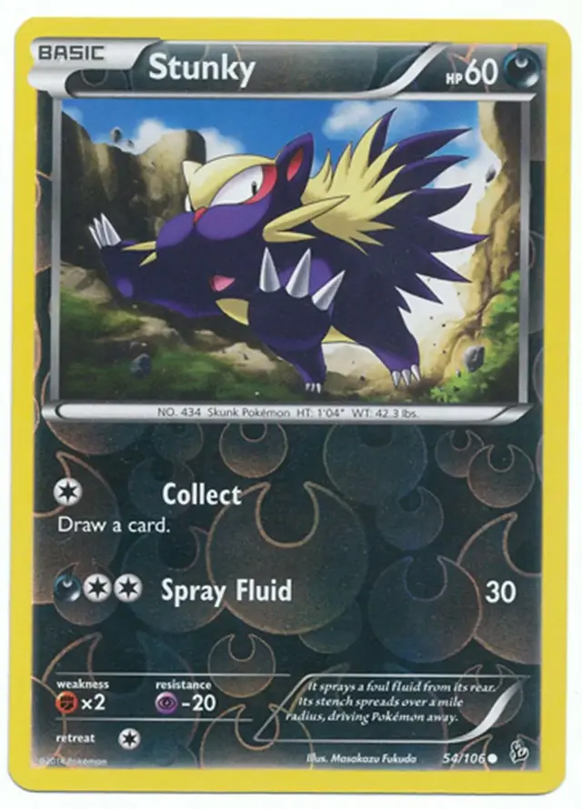 Stunky [Reverse Holo] - Pokemon Flashfire #54