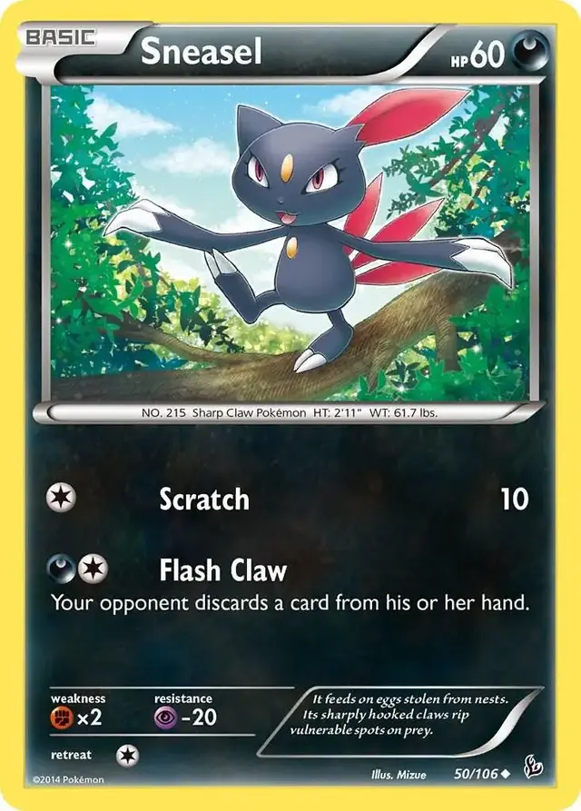 Sneasel - Pokemon Flashfire #50