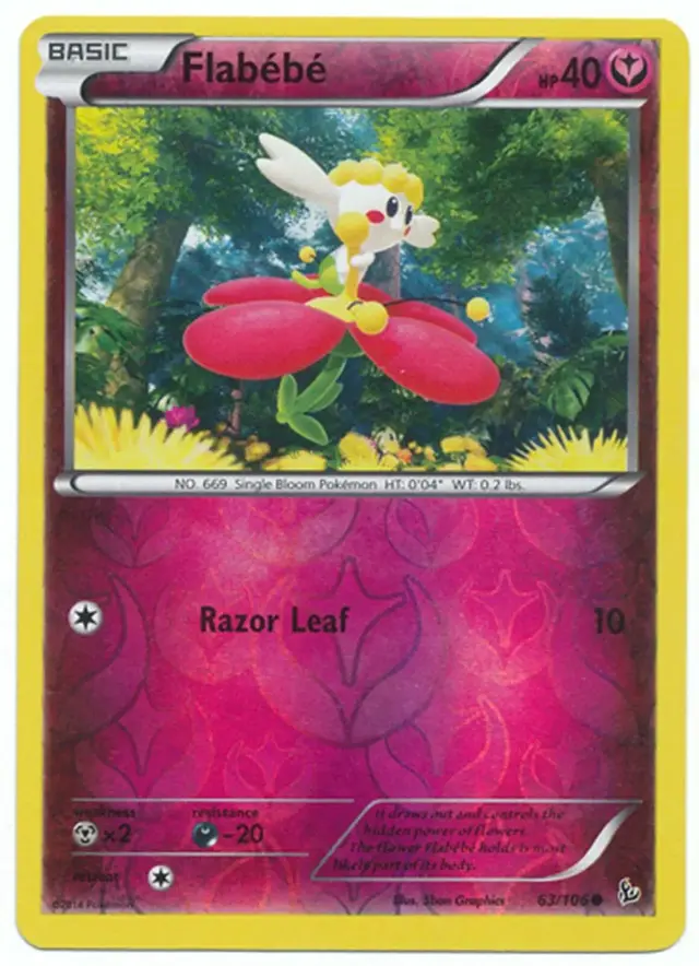 Flabebe [Reverse Holo] - Pokemon Flashfire #63