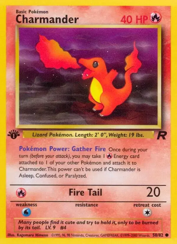 Charmander [1st Edition] - Pokemon Team Rocket #50