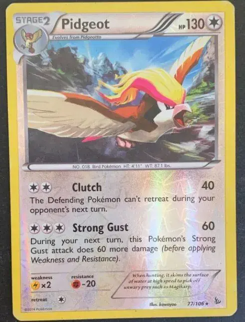 Pidgeot [Reverse Holo] - Pokemon Flashfire #77