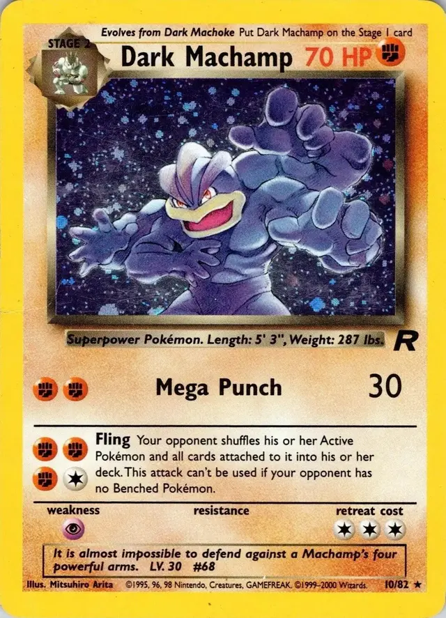 Dark Machamp #10 - Pokemon Team Rocket