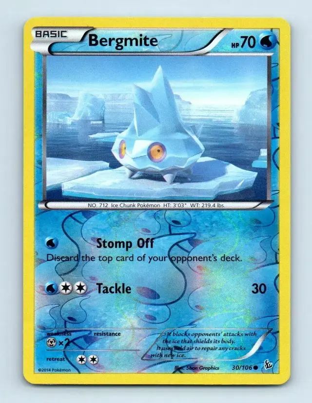 Bergmite [Reverse Holo] - Pokemon Flashfire #30