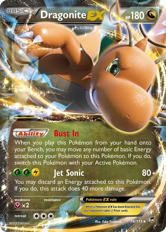 Dragonite EX - Pokemon Furious Fists #74