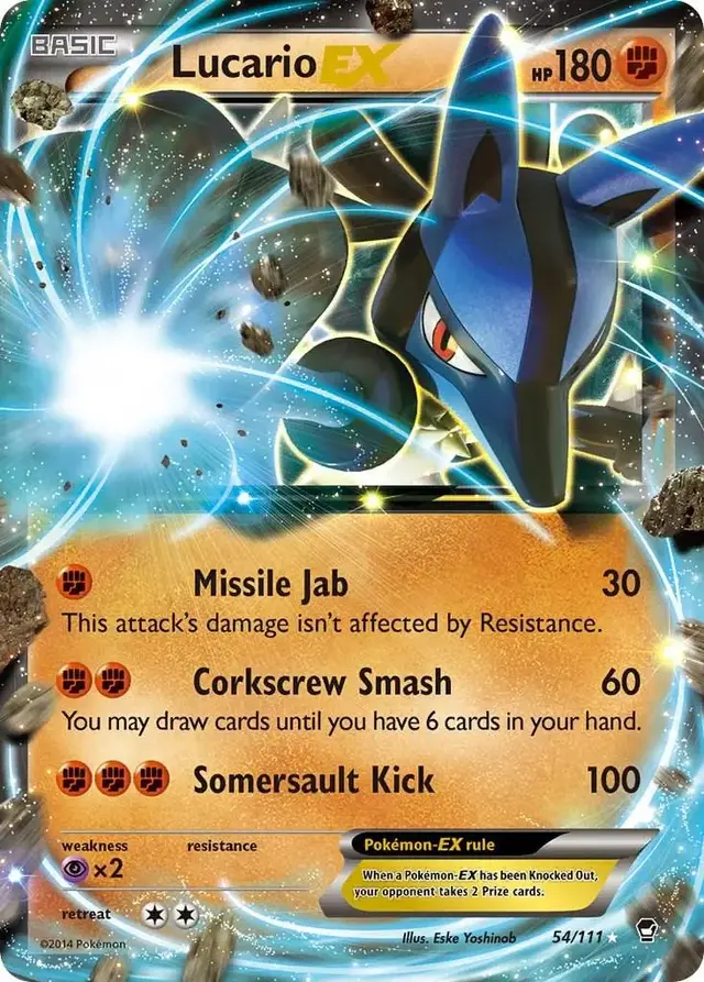 Lucario EX - Pokemon Furious Fists #54