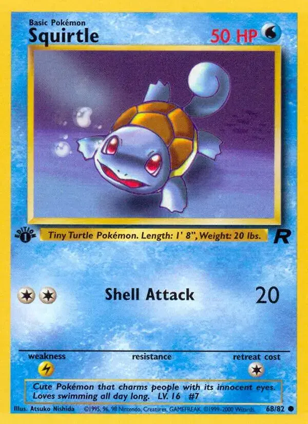Squirtle [1st Edition] - Pokemon Team Rocket #68