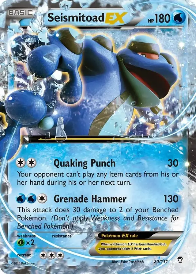 Seismitoad EX - Pokemon Furious Fists #20