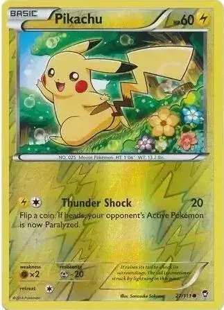 Pikachu [Reverse Holo] - Pokemon Furious Fists #27