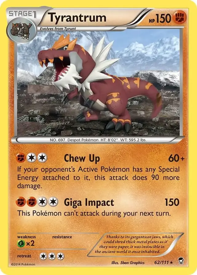 Tyrantrum - Pokemon Furious Fists #62