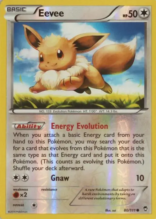 Eevee [Reverse Holo] - Pokemon Furious Fists #80