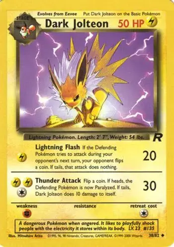 Dark Jolteon - Pokemon Team Rocket #38