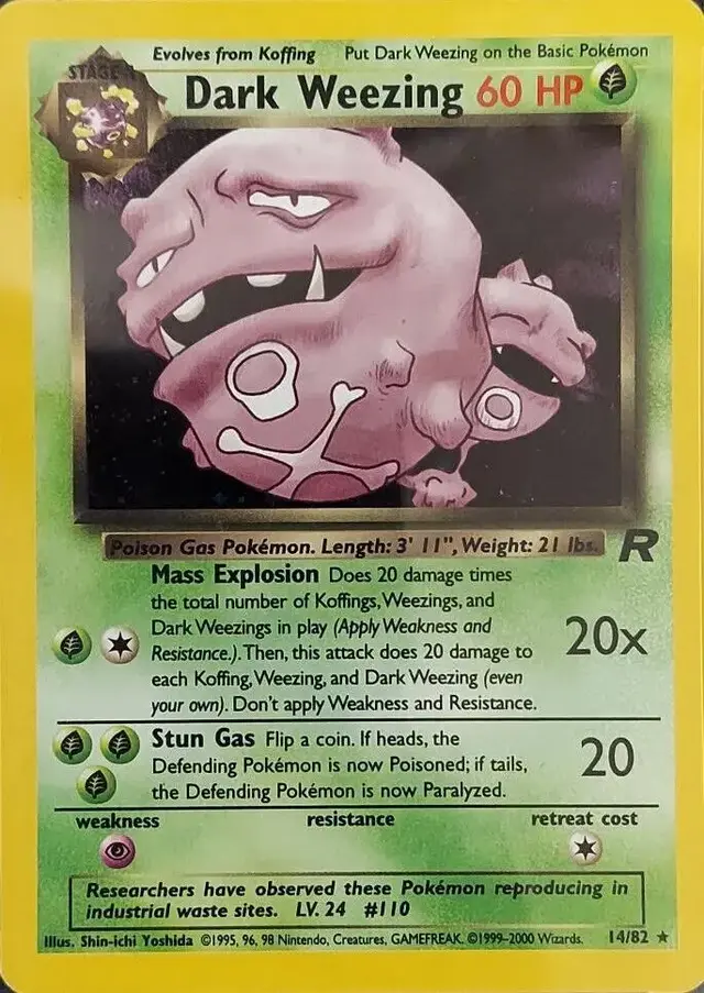 Dark Weezing - Pokemon Team Rocket #14