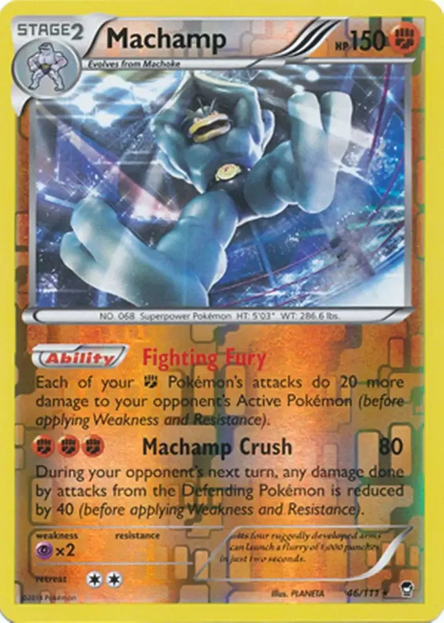 Machamp [Reverse Holo] - Pokemon Furious Fists #46