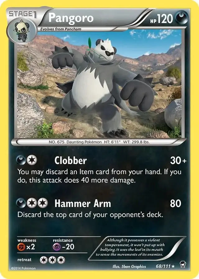 Pangoro - Pokemon Furious Fists #68