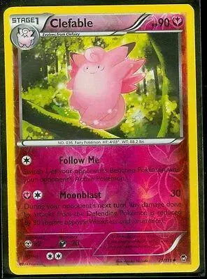Clefable [Reverse Holo] - Pokemon Furious Fists #71