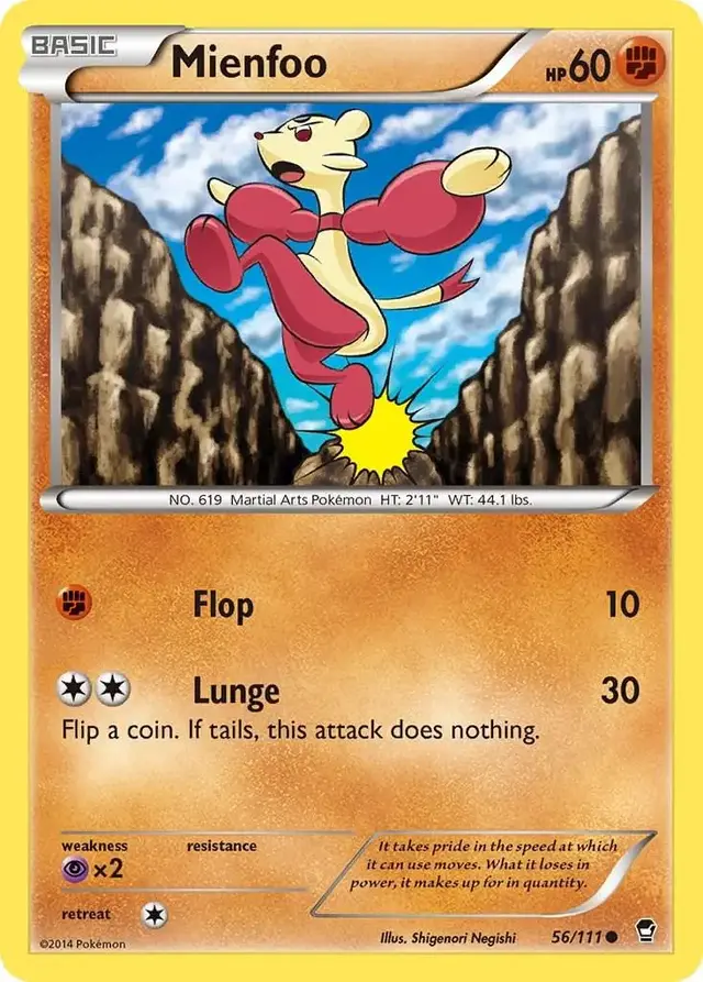Mienfoo - Pokemon Furious Fists #56