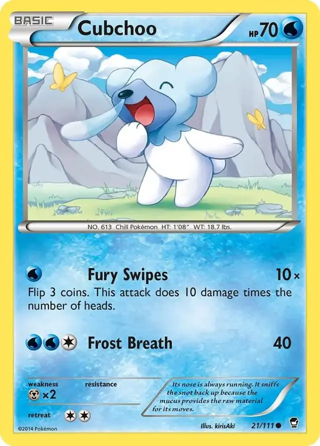 Cubchoo - Pokemon Furious Fists #21