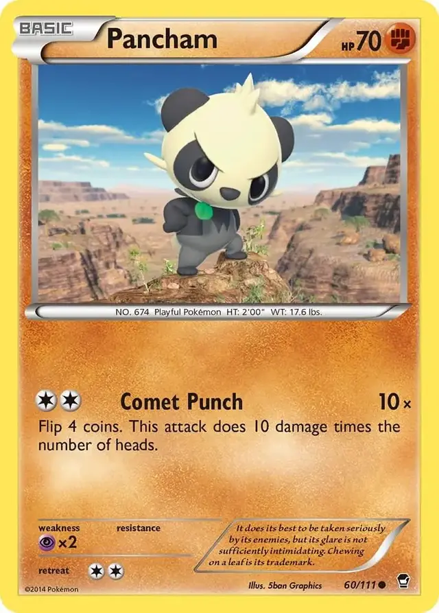 Pancham - Pokemon Furious Fists #60