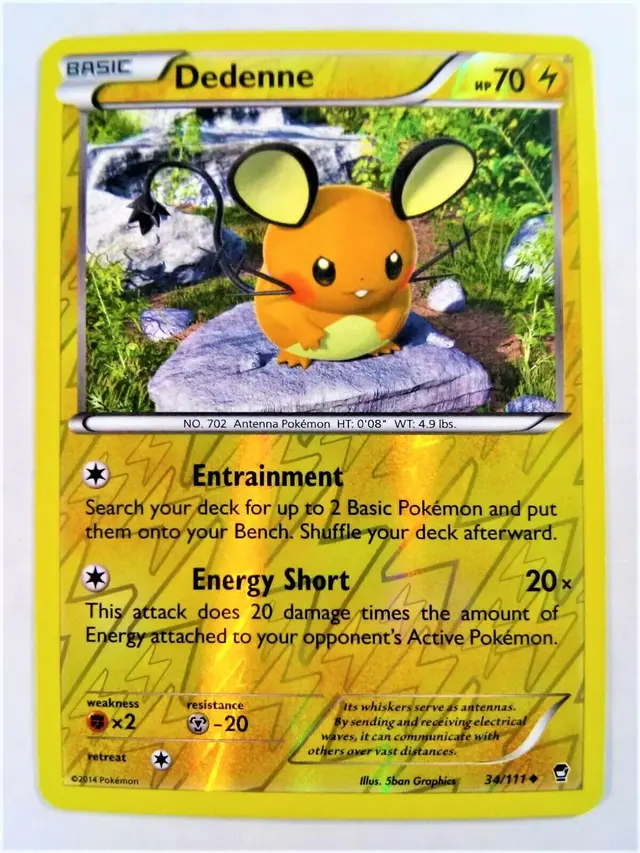 Dedenne [Reverse Holo] - Pokemon Furious Fists #34