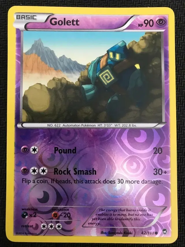 Golett [Reverse Holo] - Pokemon Furious Fists #42