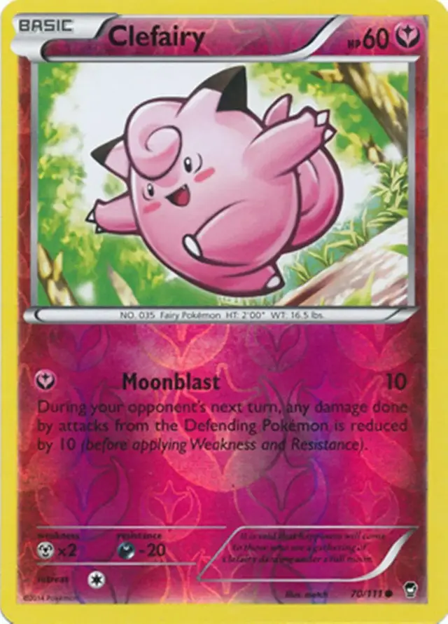 Clefairy [Reverse Holo] - Pokemon Furious Fists #70