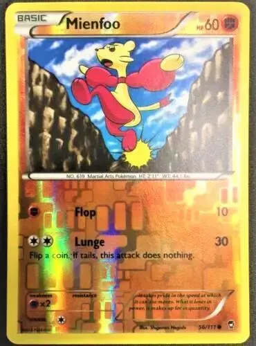 Mienfoo [Reverse Holo] - Pokemon Furious Fists #56