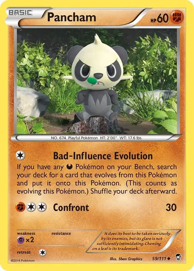 Pancham - Pokemon Furious Fists #59