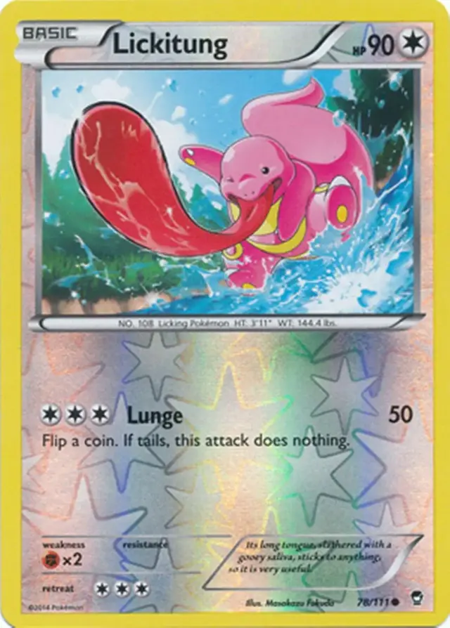 Lickitung [Reverse Holo] - Pokemon Furious Fists #78