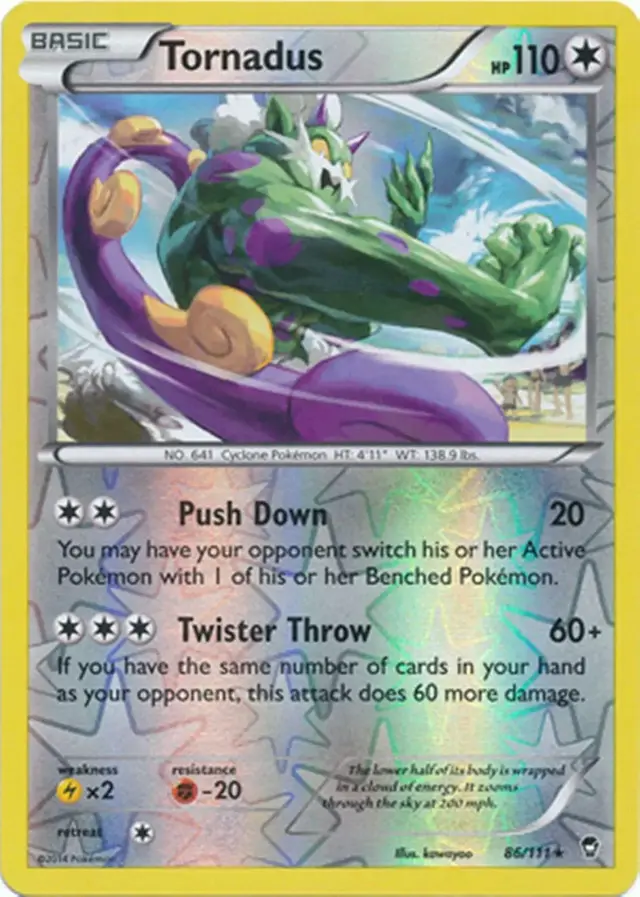 Tornadus [Reverse Holo] - Pokemon Furious Fists #86