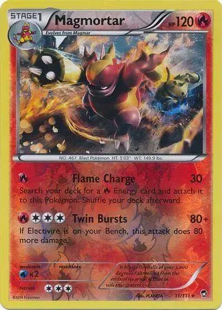 Magmortar [Reverse Holo] - Pokemon Furious Fists #11