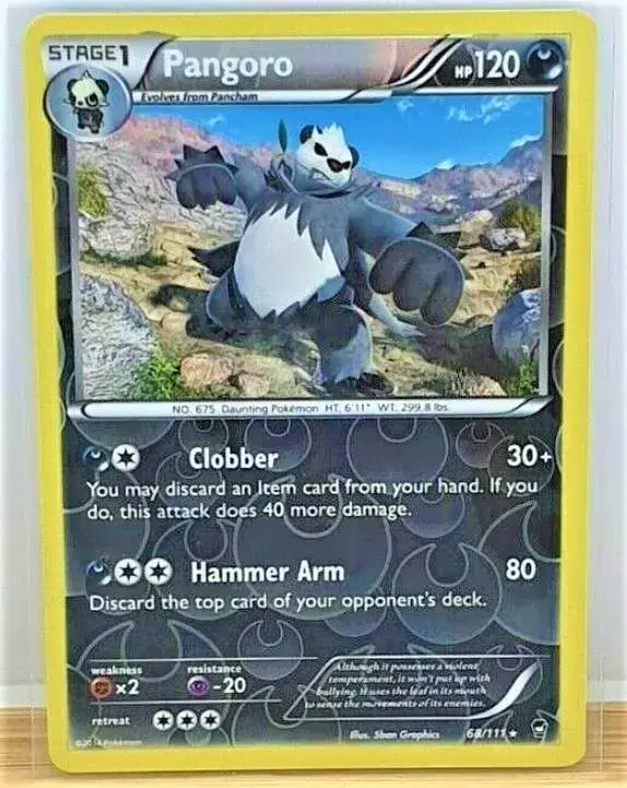 Pangoro [Reverse Holo] - Pokemon Furious Fists #68
