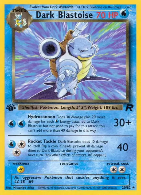 Dark Blastoise [1st Edition] - Pokemon Team Rocket #20