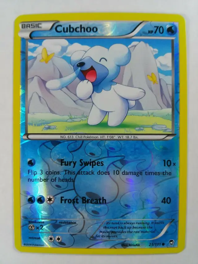 Cubchoo [Reverse Holo] - Pokemon Furious Fists #21