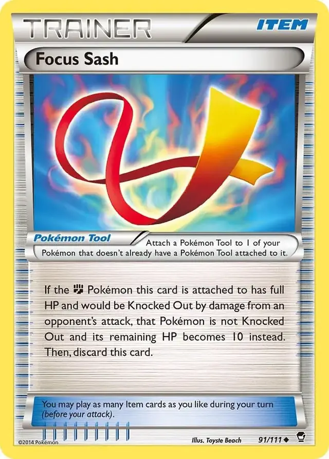 Focus Sash - Pokemon Furious Fists #91