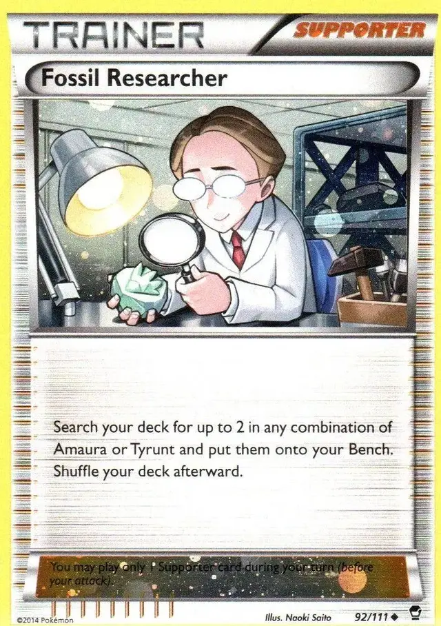 Fossil Researcher [Cosmos Holo] - Pokemon Furious Fists #92