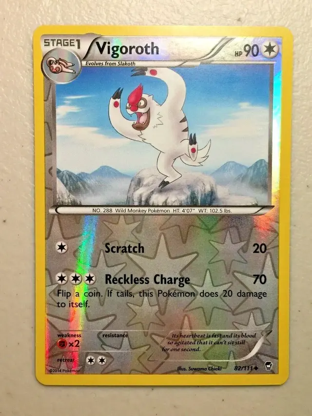 Vigoroth [Reverse Holo] - Pokemon Furious Fists #82