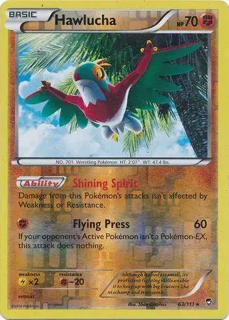 Hawlucha [Reverse Holo] - Pokemon Furious Fists #63