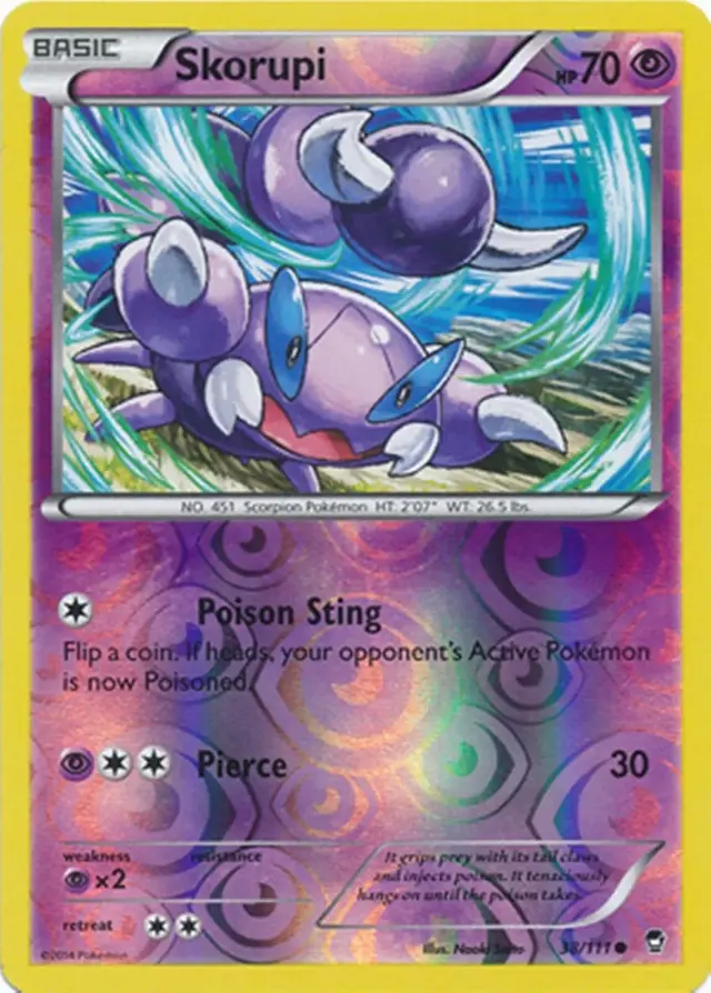 Skorupi [Reverse Holo] - Pokemon Furious Fists #38