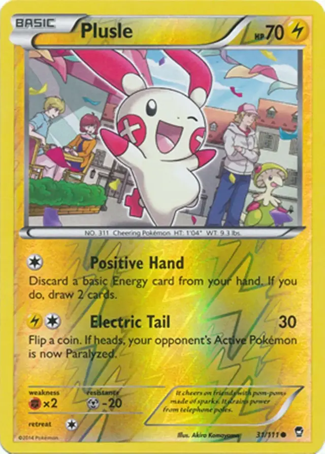 Plusle [Reverse Holo] - Pokemon Furious Fists #31