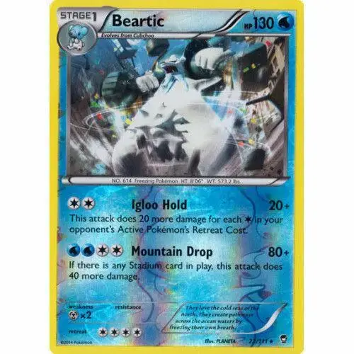 Beartic [Reverse Holo] - Pokemon Furious Fists #22