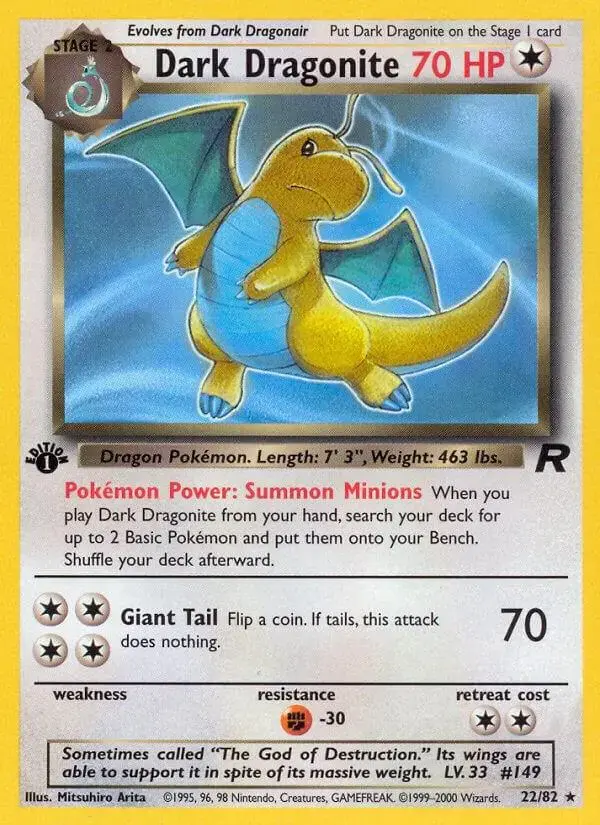 Dark Dragonite [1st Edition] - Pokemon Team Rocket #22