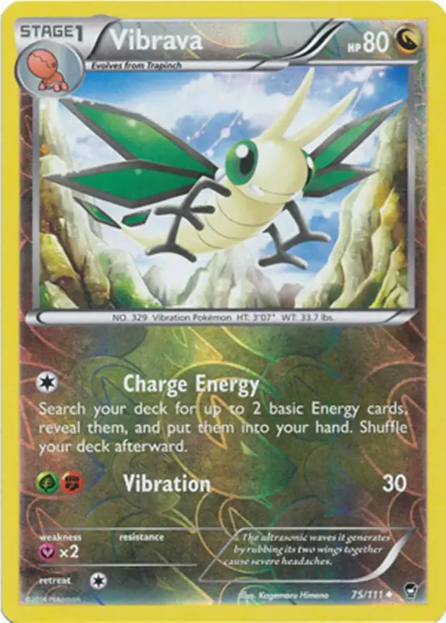 Vibrava [Reverse Holo] - Pokemon Furious Fists #75