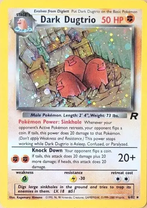 Dark Dugtrio - Pokemon Team Rocket #6