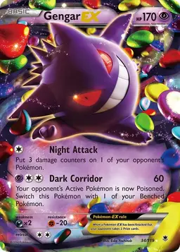 Gengar EX #34 - Pokemon Phantom Forces
