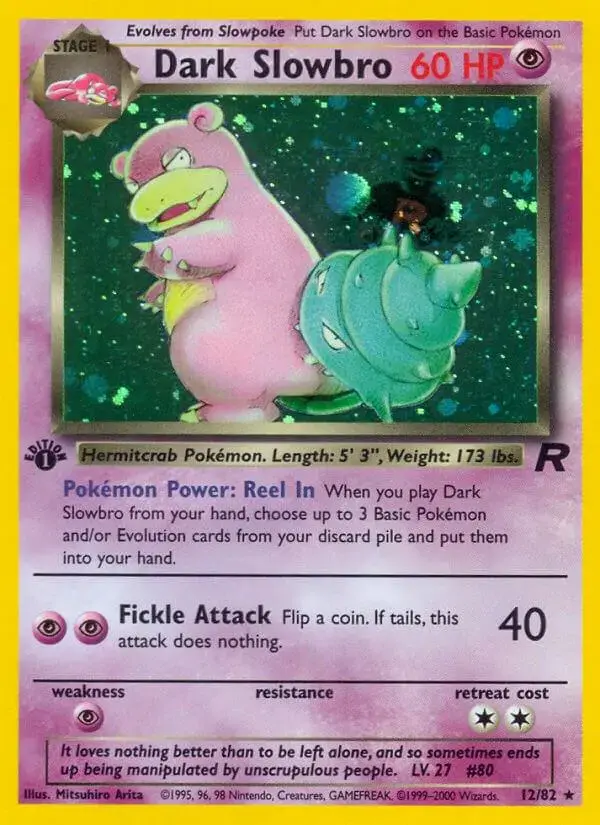 Dark Slowbro [1st Edition] - Pokemon Team Rocket #12