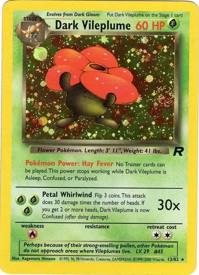 Dark Vileplume - Pokemon Team Rocket #13